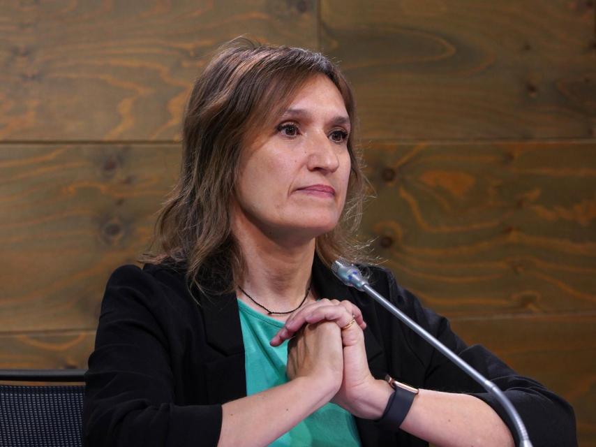 La consejera de Educación, Rocío Lucas, durante la presentación de la cuarta edición de la Feria de Ciencia Sostenible de la UVa.