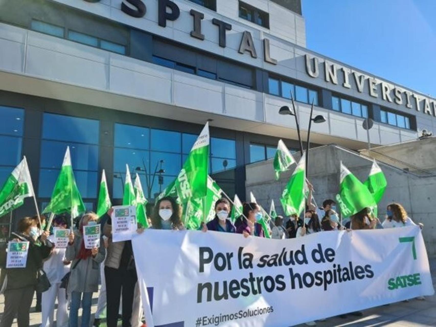 Imagen de archivo de una concentración de Satse