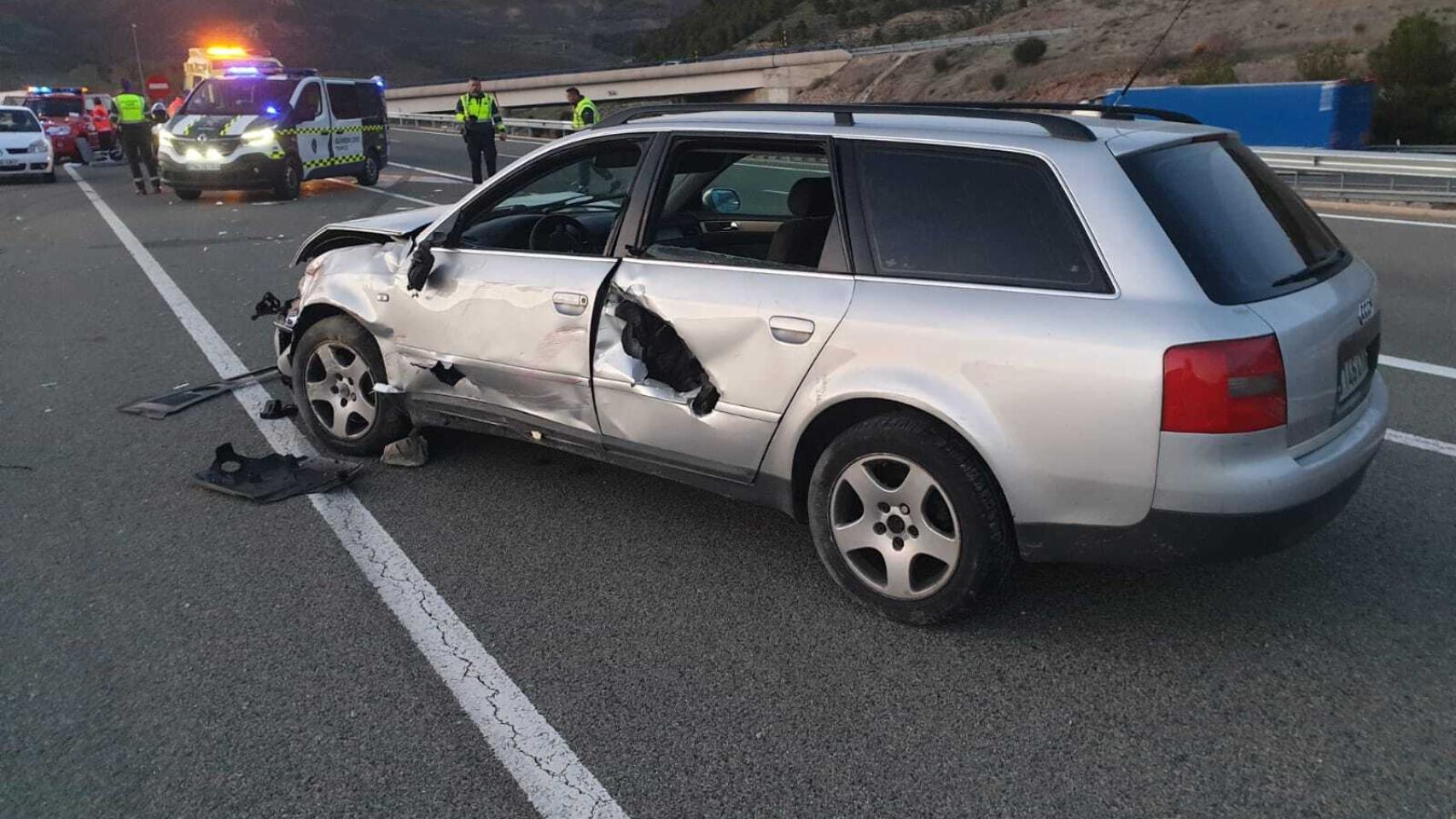 Imagen del accidente en Medinaceli.