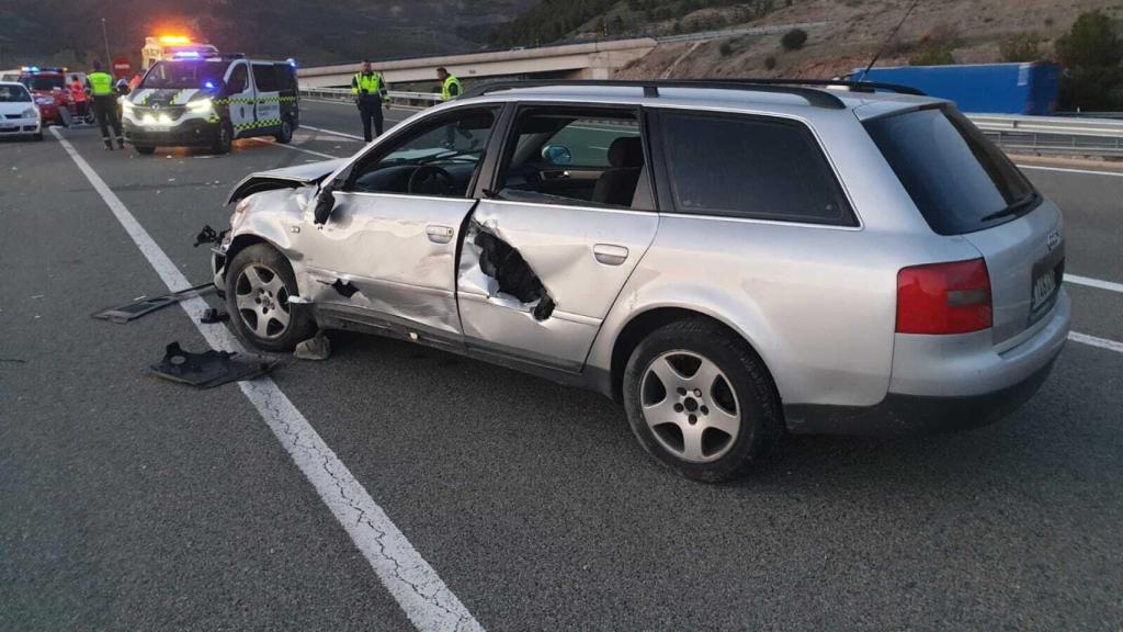 Imagen del accidente en Medinaceli.