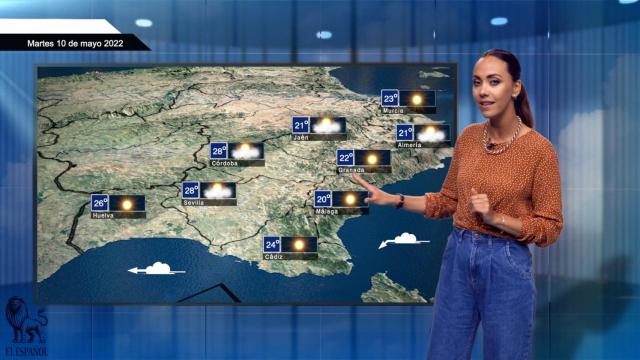 El tiempo para el martes 10 de mayo.