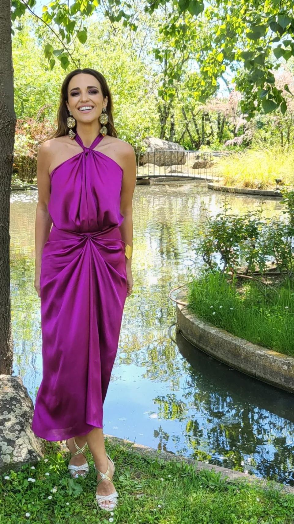 Paula Echevarría en una imagen de sus redes sociales, con su último 'look' de invitada.