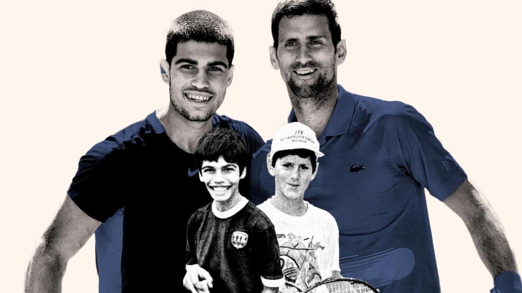 Carlos Alcaraz y Novak Djokovic