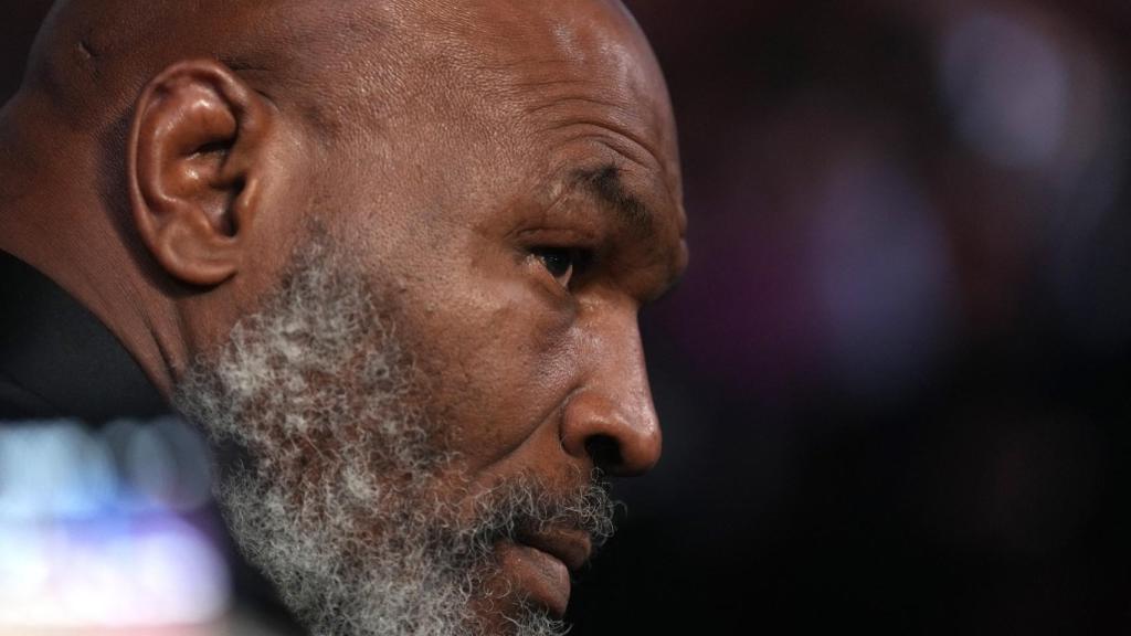 Mike Tyson, en un combate de boxeo en Las Vegas