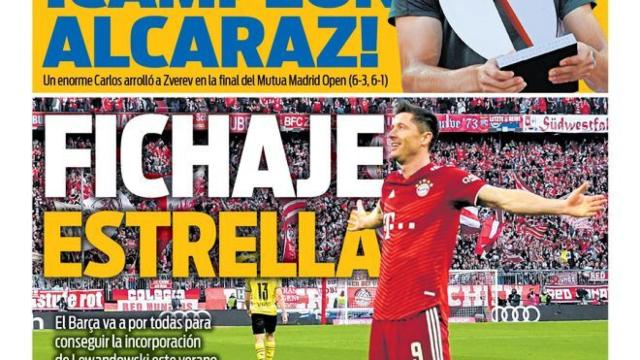 La portada del diario SPORT (09/05/2022)
