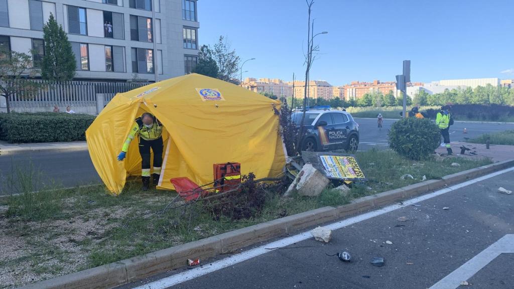 Los equipos de emergencias en el lugar del suceso.