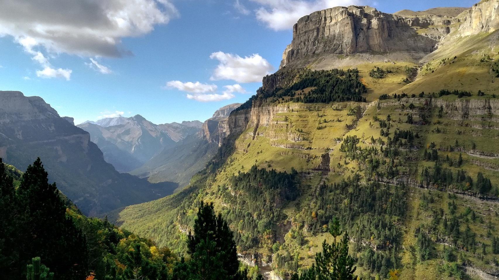 El valle de Ordesa, en el pirineo aragonés.