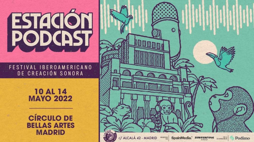 Imagen del cartel de 'Estación Podcast'.