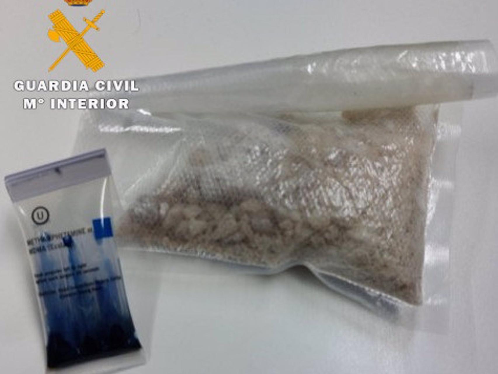 La droga incautada por la Guardia Civil de Albacete en un área de servicio de la A-31.