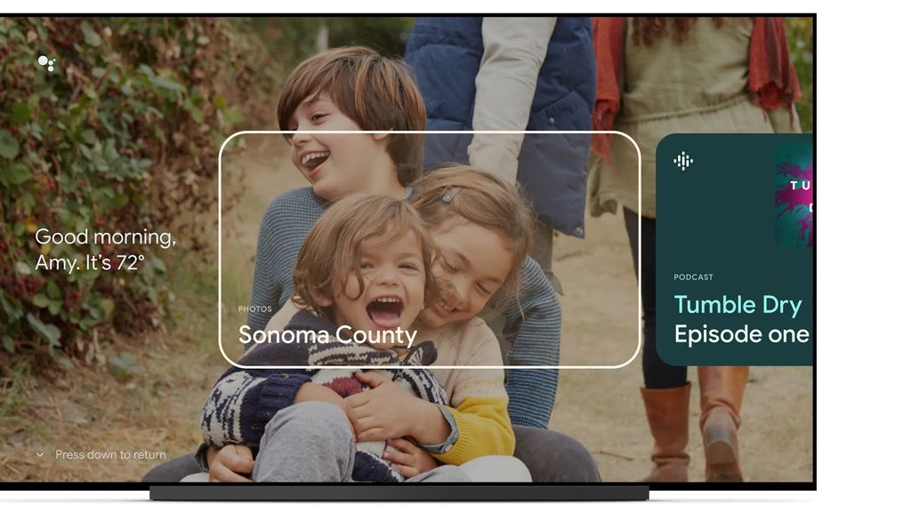 Google TV empieza a mostrar un salvapantallas personalizado con información y datos