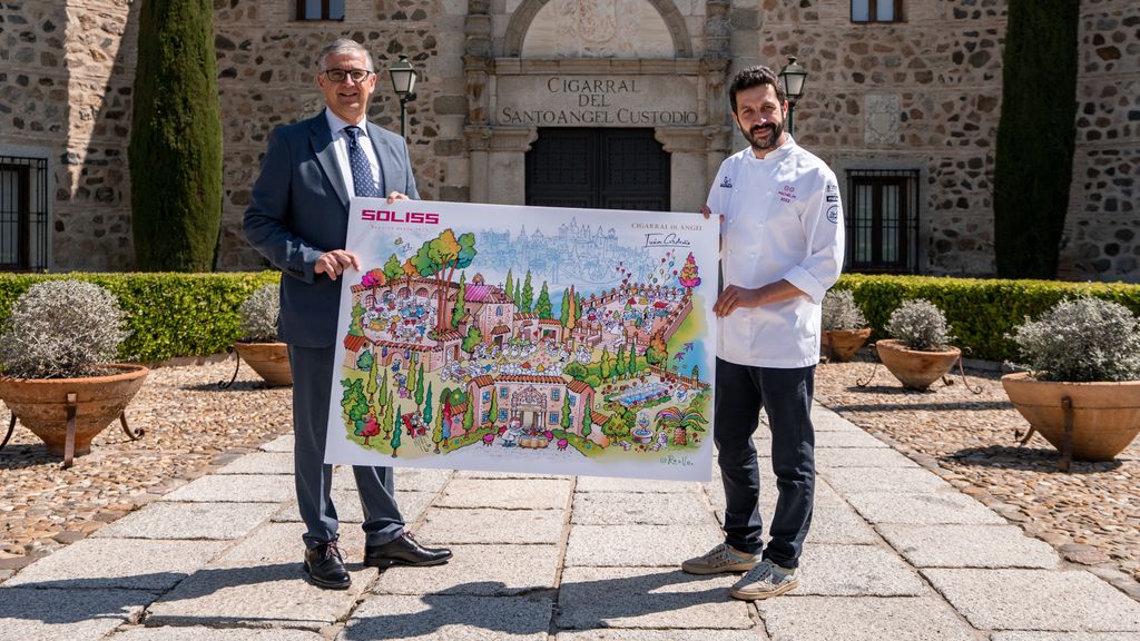 José Javier del Cerro e Iván Cerdeño en el Cigarral del Ángel de Toledo.