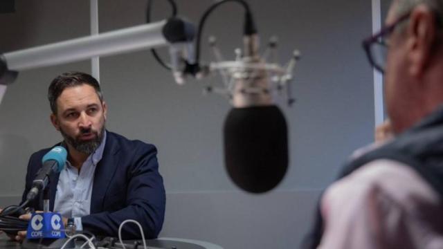 Abascal en una de las entrevistas que concedió a la Cadena COPE.