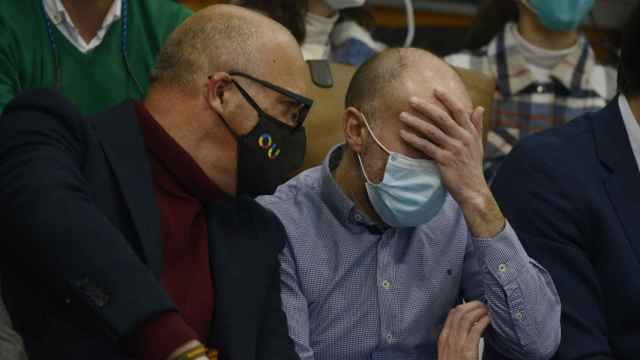 El presidente de la Diputación de Ourense, Manuel Baltar, y el alcalde de esta ciudad, Gonzalo Pérez Jácome, en imagen de archivo.