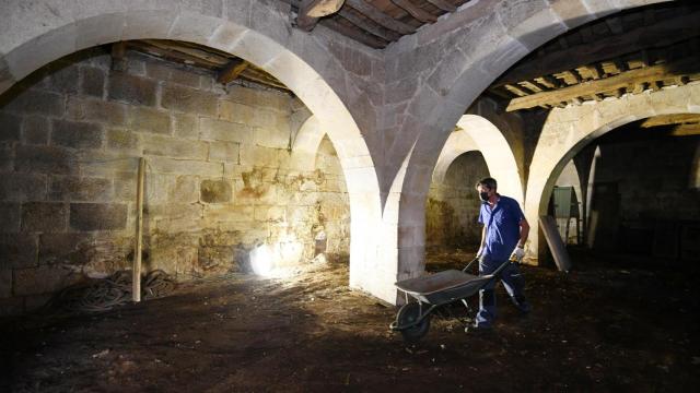 Trabajos en el convento de Santa Clara.