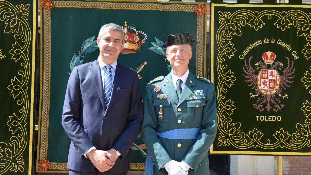 Álvaro Gutiérrez en el acto del 178 aniversario de la fundación de la Guardia Civil.