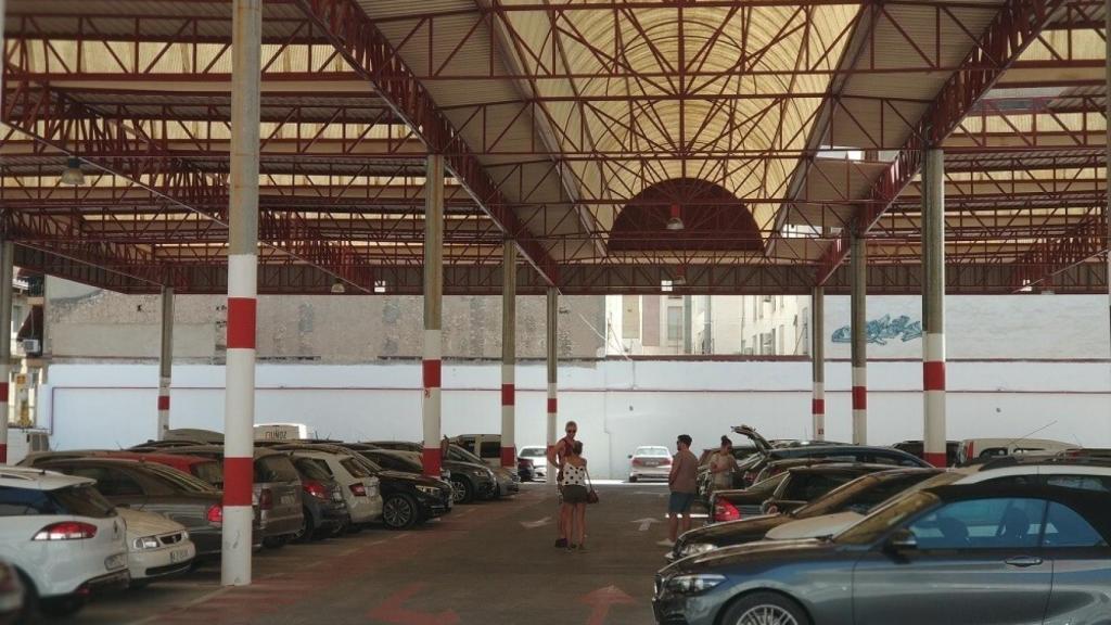 El parking del Mercado Central de Alicante.