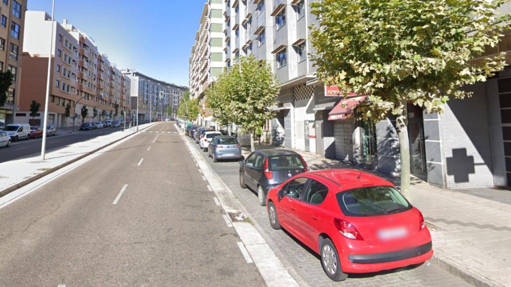 Calle Manuel Azaña en Parquesol, Valladolid.