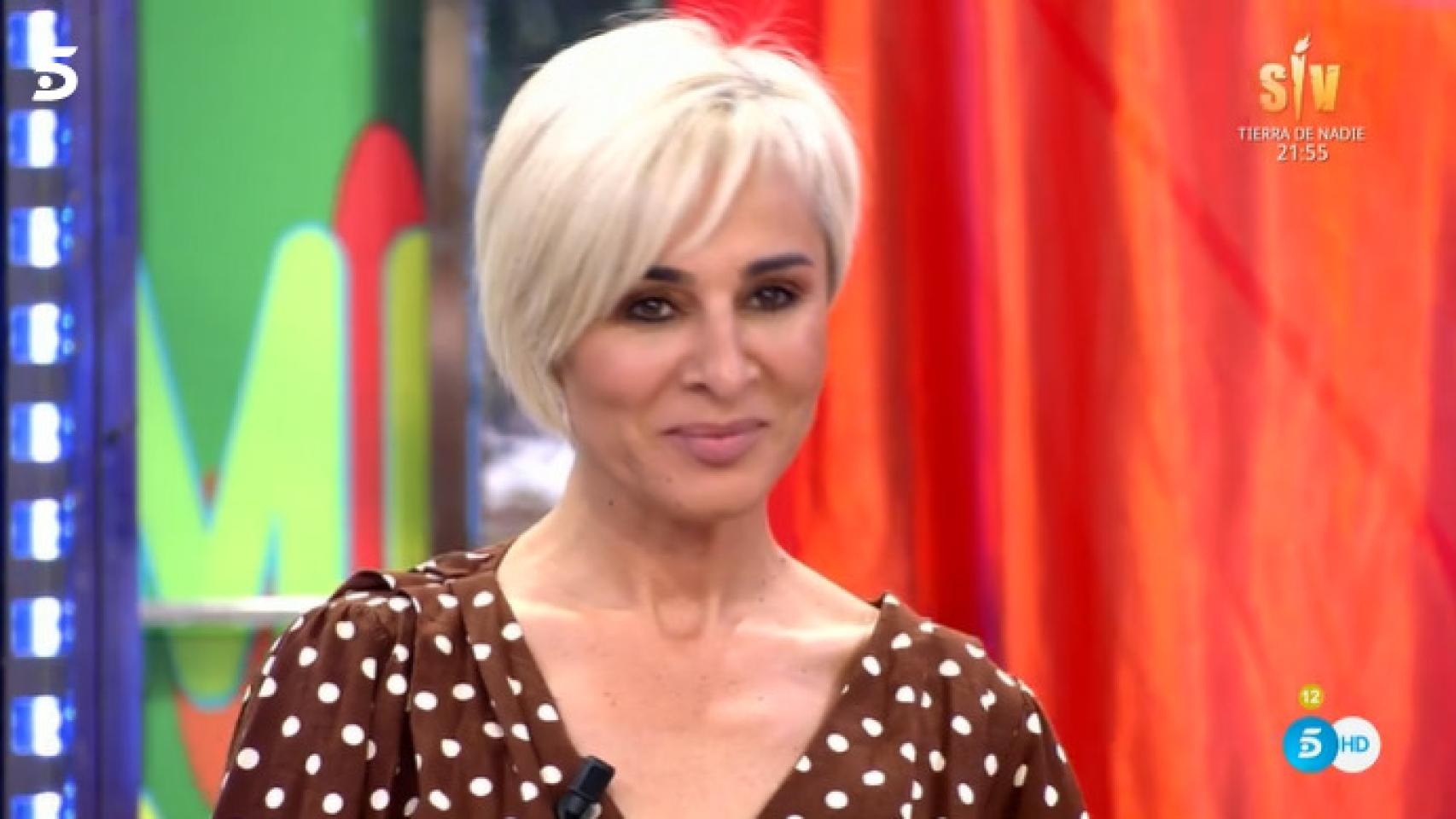 Ana María Aldón en 'Sálvame'.