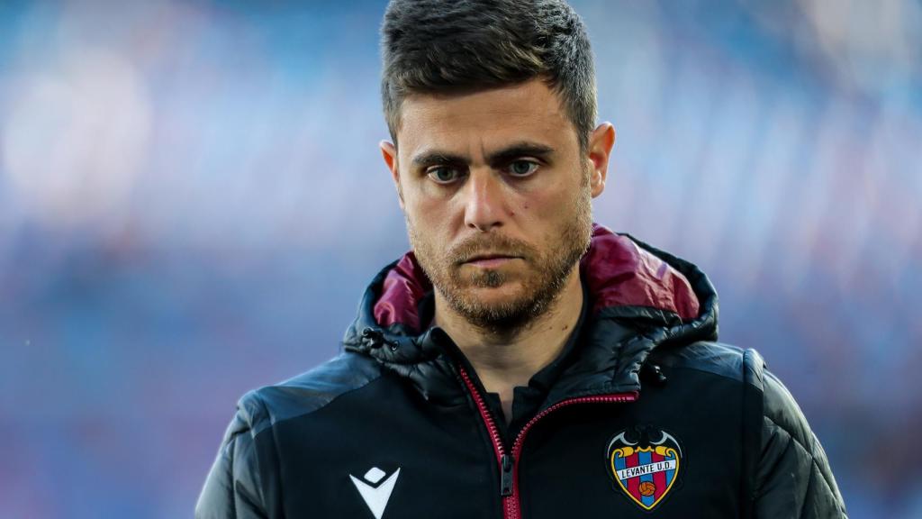 Alessio Lisci, en un partido del Levante de la temporada 2021/2022