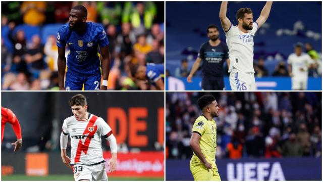 Antonio Rüdiger, Nacho Fernández, Fran García y Reece James