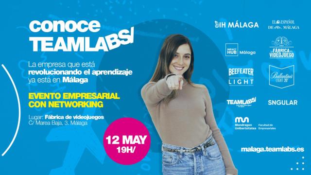 Cartel de presentación del evento de presentación de TeamLabs.