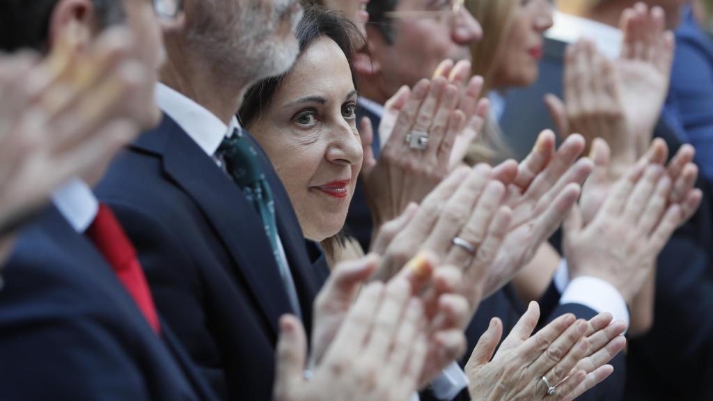 La ministra de Defensa, Margarita Robles, asiste al acto institucional para conmemorar el LXXII aniversario de la Declaración Schuman.