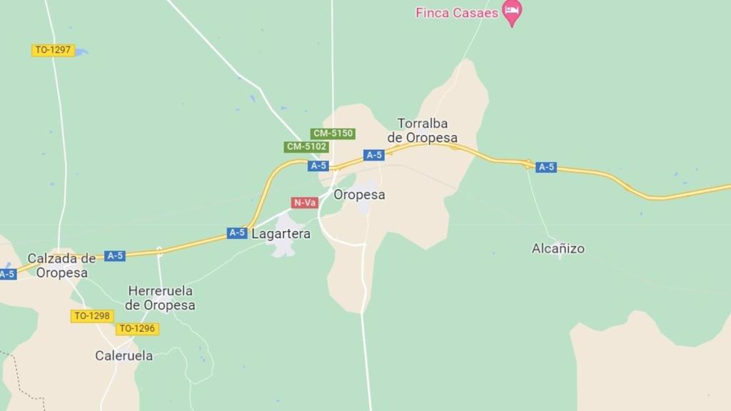 Muere un hombre en Oropesa al cruzar la autovía A-5 a pie tras sufrir un accidente