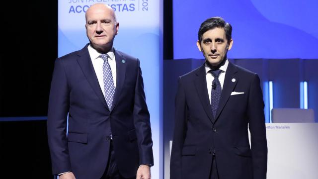 Ángel Vilá, consejero delegado, y José María Álvarez-Pallete, presidente de Telefónica.