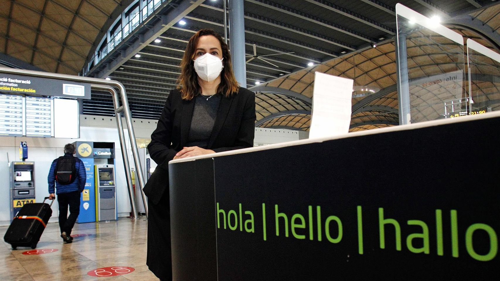 La directora del aeropuerto de Alicante-Elche, Laura Navarro, hace unas semanas.