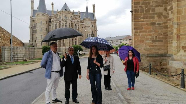 La delegada durante su visita a Astorga