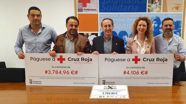 Cruz Roja Salamanca recibe 8.000 euros de dos festivales solidarios