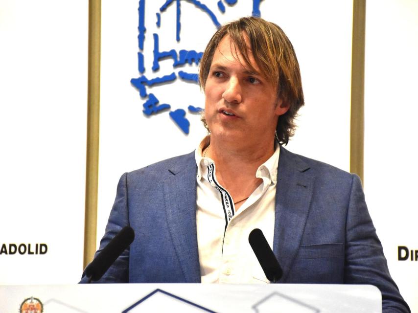 Ismael Beiro en el Palacio de Pimentel de la Diputación de Valladolid este jueves