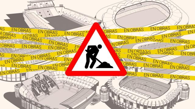 Obras en los estadios de La Liga
