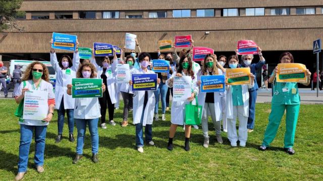 Concentración en Albacete. Foto: SATSE.