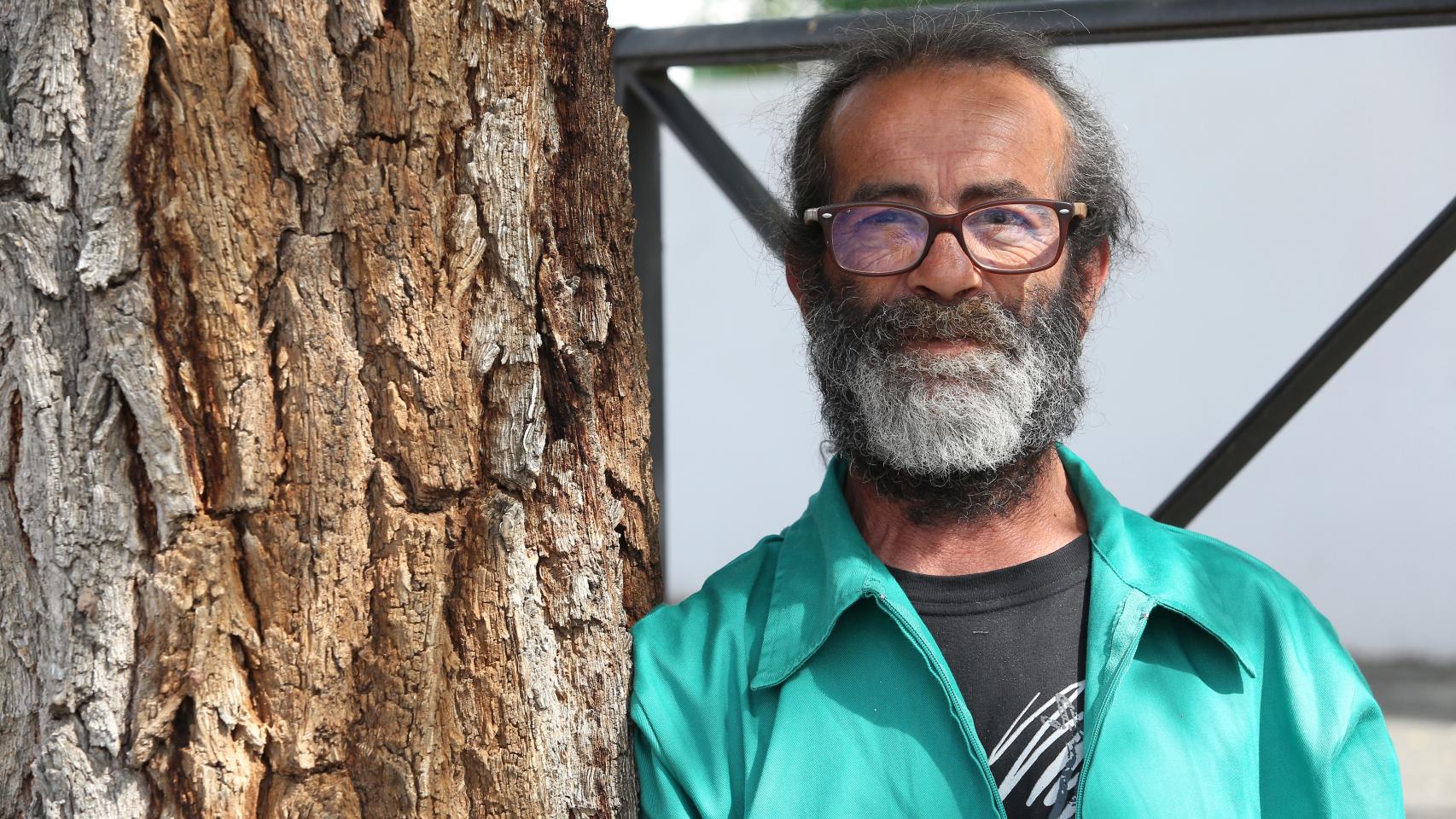 Miguel López Serrano, el toledano que ha vivido durante dos años a orillas del Tajo. / Fotos: Óscar Huertas.