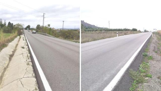 Imagen de la carretera sobre la que se proyecta la actuación.