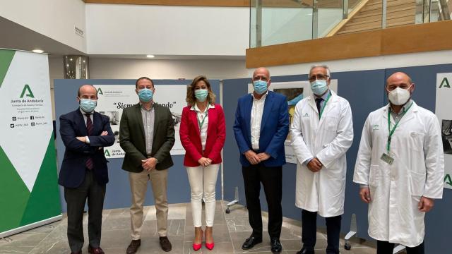 Directivos de la Esperanza y del Hospital Clínico.