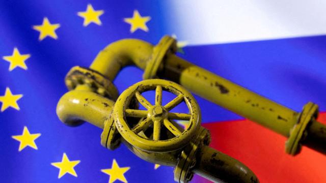 Exportaciones de gas ruso a Europa.