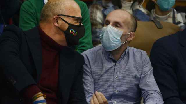 El presidente del PP de la Diputación de Ourense, Manuel Baltar, y el alcalde de Ourense, Gonzalo Pérez Jácome.