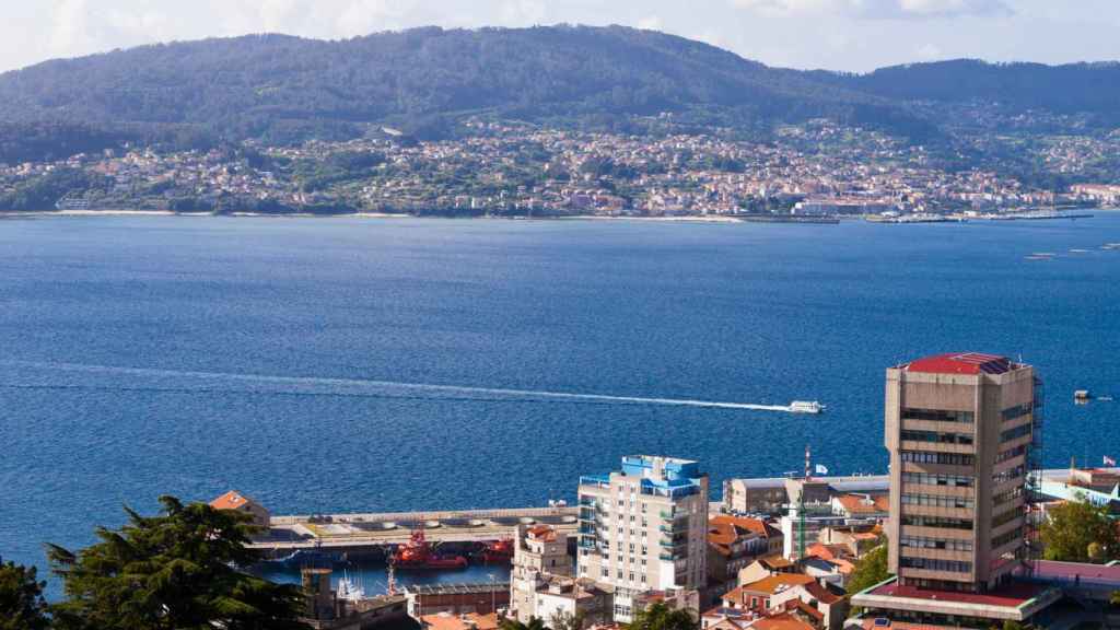 Vista aérea del edificio del Concello de Vigo.