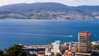 Vista aérea desde el edificio del Concello de Vigo.