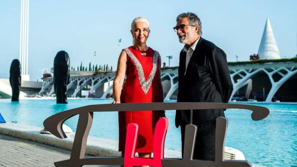 Hortensia Herrero y Jaume Plensa.