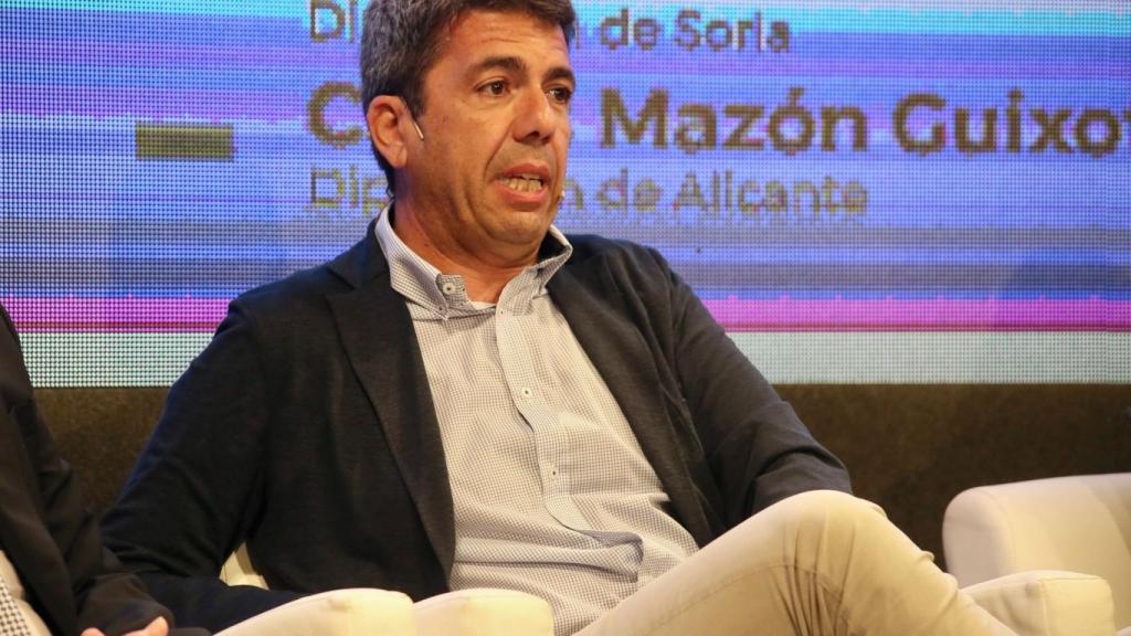 El presidente de la Diputación de Alicante, Carlos Mazón, en el foro.