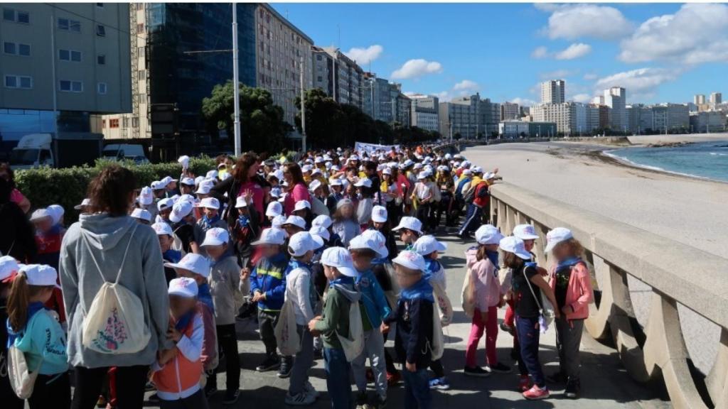 Un grupo de niños en el Correlingua celebrado en 2020