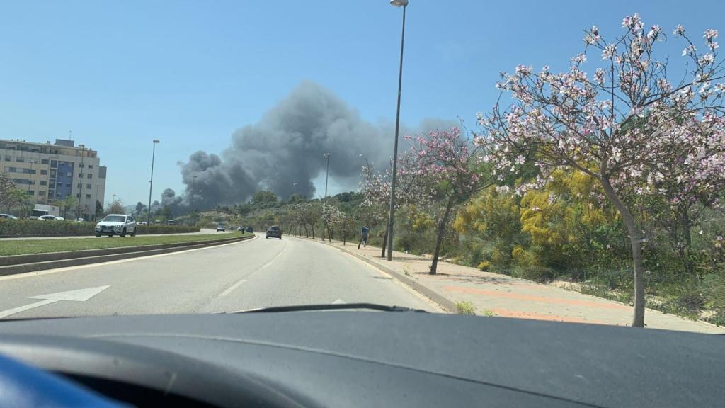 Incendio en Los Asperones.