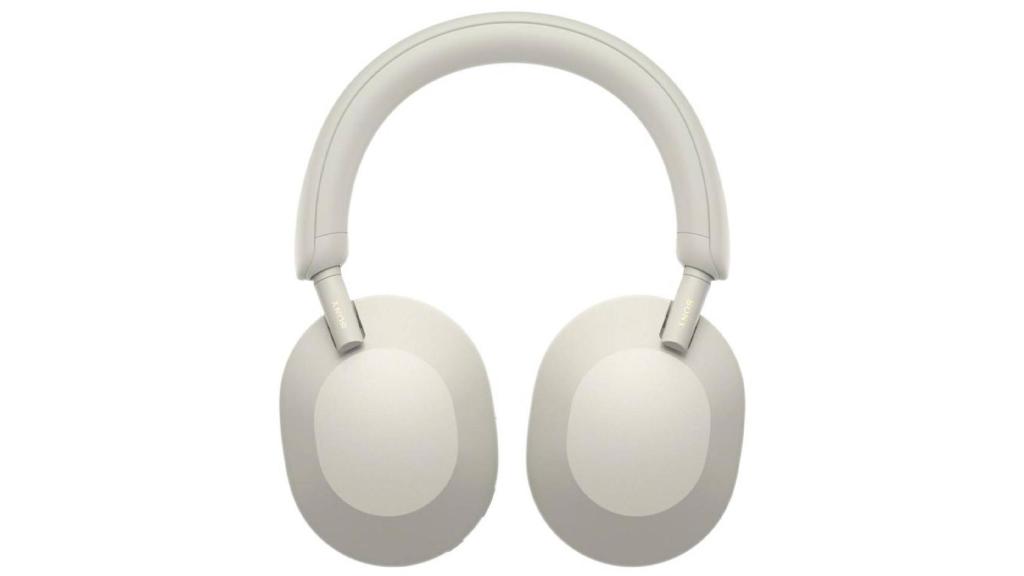 Sony WH-1000XM5 en blanco girados