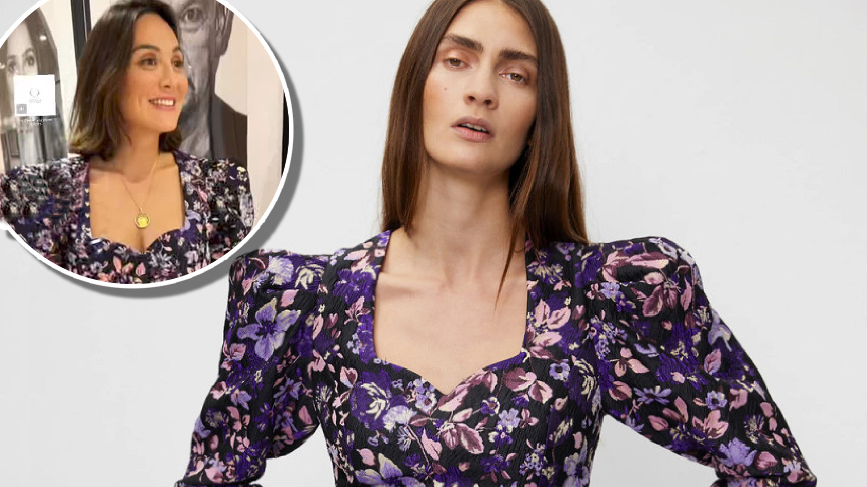 Tamara Falcó en 'El Hormiguero' con el top de flores de Lea Folie.