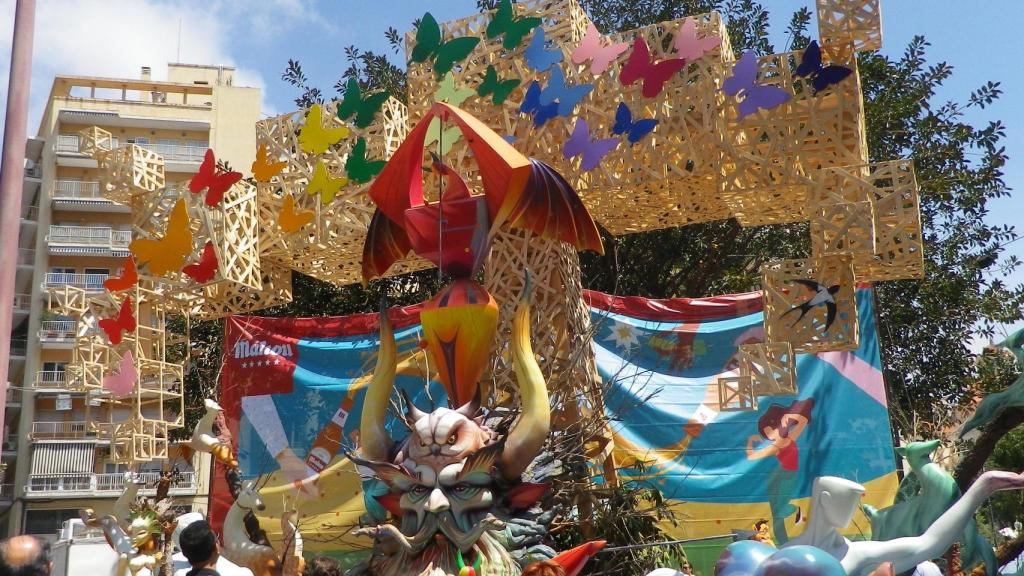 Remate de la foguera Calvo Sotelo 2019, obra de José Fco. Gómez Fonseca.