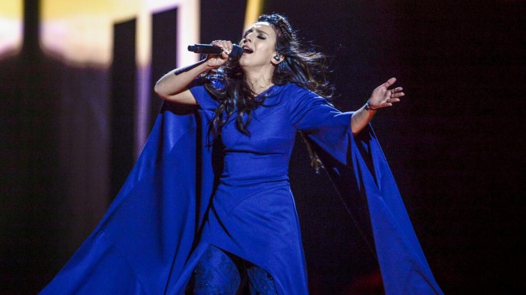 Jamala durante su actuación en Eurovisión en 2016.
