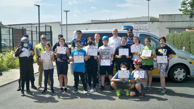 Entrega de diplomas en el Parque Infantil de Tráfico de Santa Marta